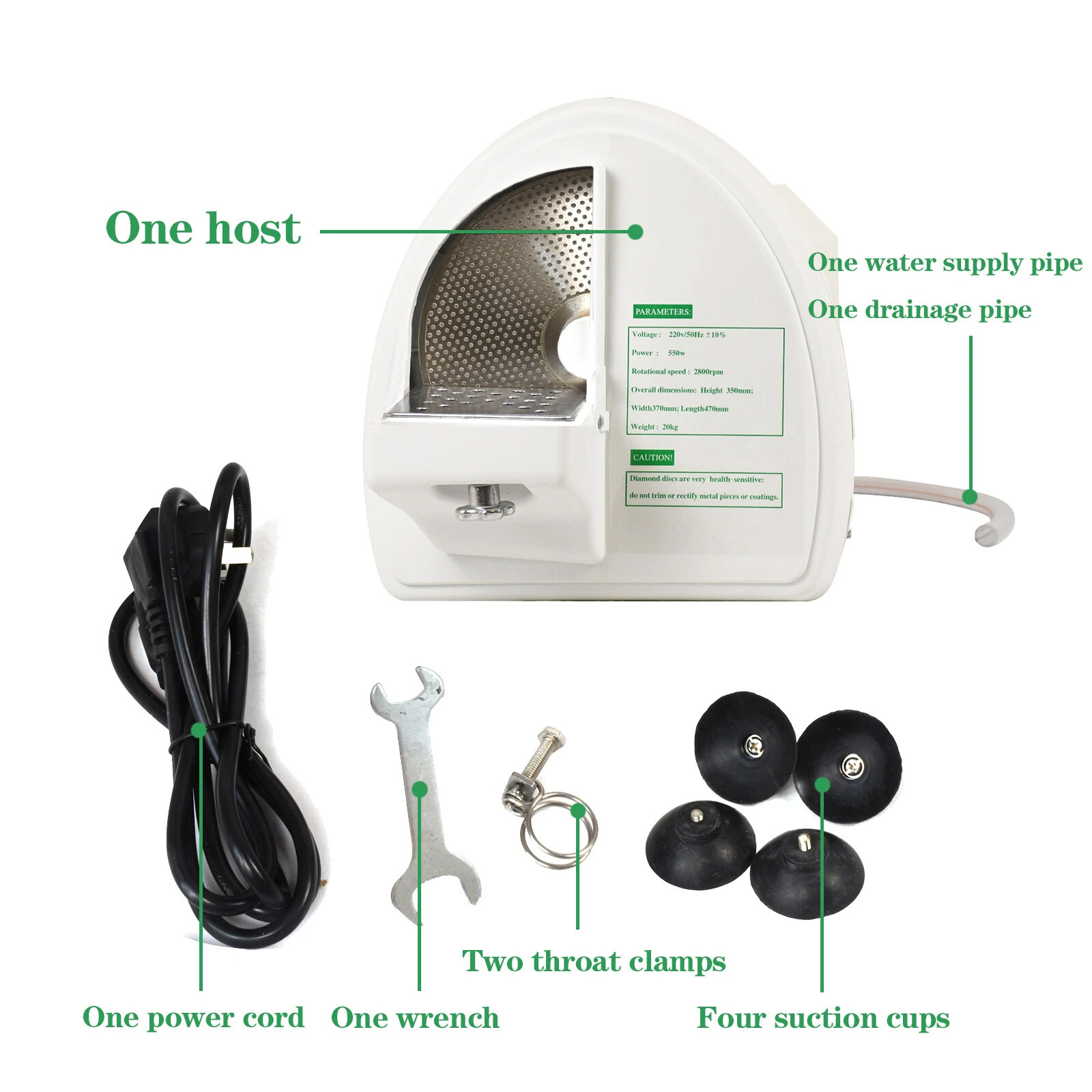 Dental Wet Model Shaping Trimmer Trimming Abrasive Diamond Disc Wheel 2800rpm